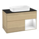 V&B Waschtischunterschrank Wandbeleuchtung Finion 100x60,3 cm, Reg re glo wh. Lac, Oa ven-1