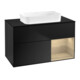 V&B Waschtischunterschrank Wandbeleuchtung Finion 100x60,3 cm, Reg re Oa ven, bla m Lac-1