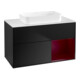 V&B Waschtischunterschrank Wandbeleuchtung Finion 100x60,3 cm, Reg re Peo, bla m lacquer-1