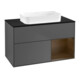 V&B Waschtischunterschrank Wandbeleuchtung Finion 100x60,3 cm, Reg re wal ven, Anthrac. m-1
