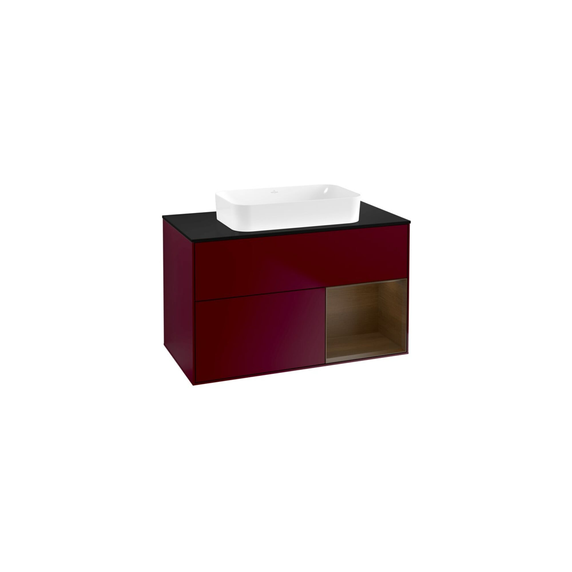 V&B Waschtischunterschrank Wandbeleuchtung Finion 100x60,3 cm, Reg re wal ven, Peony Matt ; Villeroy & Boch