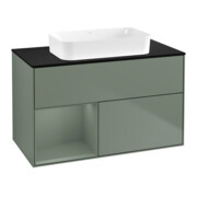 V&B Waschtischunterschrank Wandbeleuchtung Finion 100x60,3 cm, Rg l Oli. m Lac, Oli. m Lac
