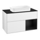 V&B Waschtischunterschrank Wandbeleuchtung Finion 100x60,3 cm, Rg r bla m Lac, glo wh. Lac-1
