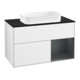 V&B Waschtischunterschrank Wandbeleuchtung Finion 100x60,3 cm, Rg r md b m La, glo wh. Lac-1