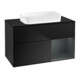 V&B Waschtischunterschrank Wandbeleuchtung Finion 100x60,3 cm, Rg r md b m Lac, bla m Lac-1