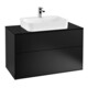 V&B Waschtischunterschrank Wandbeleuchtung Finion 100x60,3cm, Abd.-Pl. bla m, bla m Lac-1