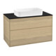 V&B Waschtischunterschrank Wandbeleuchtung Finion 100x60,3cm, Abd.-Pl. bla m, Oak Veneer-1