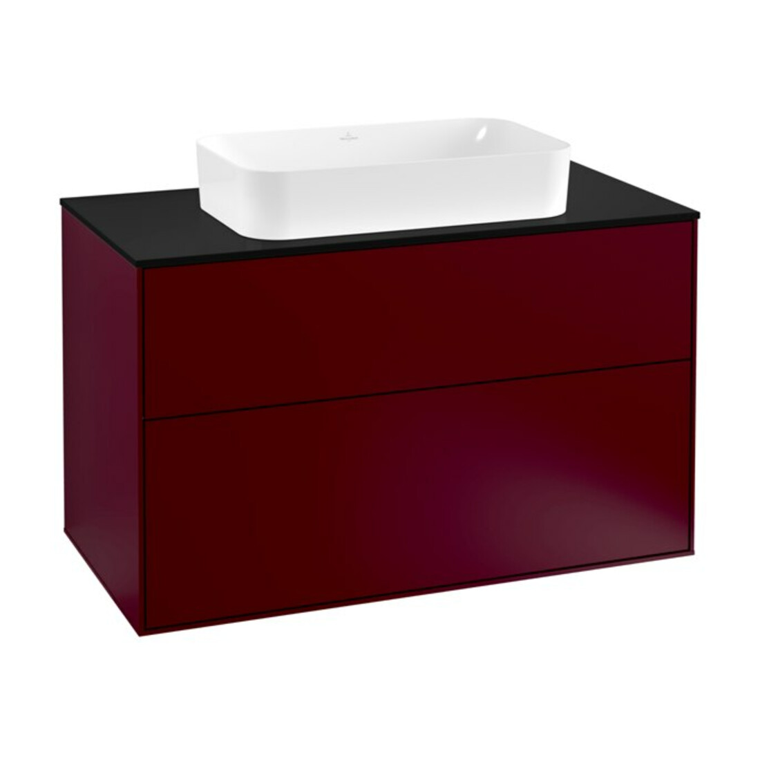 V&B Waschtischunterschrank Wandbeleuchtung Finion 100x60,3cm, Abd.-Pl. bla m, Peony Matt