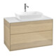 V&B Waschtischunterschrank Wandbeleuchtung Finion 100x60,3cm, Abd.-Pl. wh. m, Oak Veneer-1