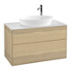 V&B Waschtischunterschrank Wandbeleuchtung Finion 100x60,3cm, Abd.-Pl. wh. m, Oak Veneer-1