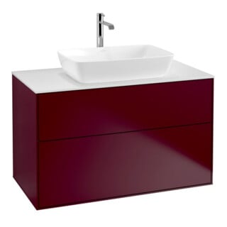 V&B Waschtischunterschrank Wandbeleuchtung Finion 100x60,3cm, Abd.-Pl. wh. m, Peony Matt