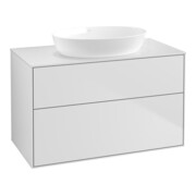 V&B Waschtischunterschrank Wandbeleuchtung Finion 100x60,3cm, Abd.-Pl. wh. m, wh. m Lac