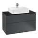 V&B Waschtischunterschrank Wandbeleuchtung Finion 100x60,3x50,1cm, Pl bla m, md bl. m Lac-1
