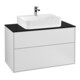 V&B Waschtischunterschrank Wandbeleuchtung Finion 100x60,3x50,1cm, Pl bla m, wh. m Lac-1