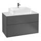 V&B Waschtischunterschrank Wandbeleuchtung Finion 100x60,3x50,1cm, Pl wh. m, Anthrac. m-1