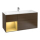 V&B Waschtischunterschrank Wandbeleuchtung Finion 119,6x59,1cm, Reg li gol m, wal veneer-1