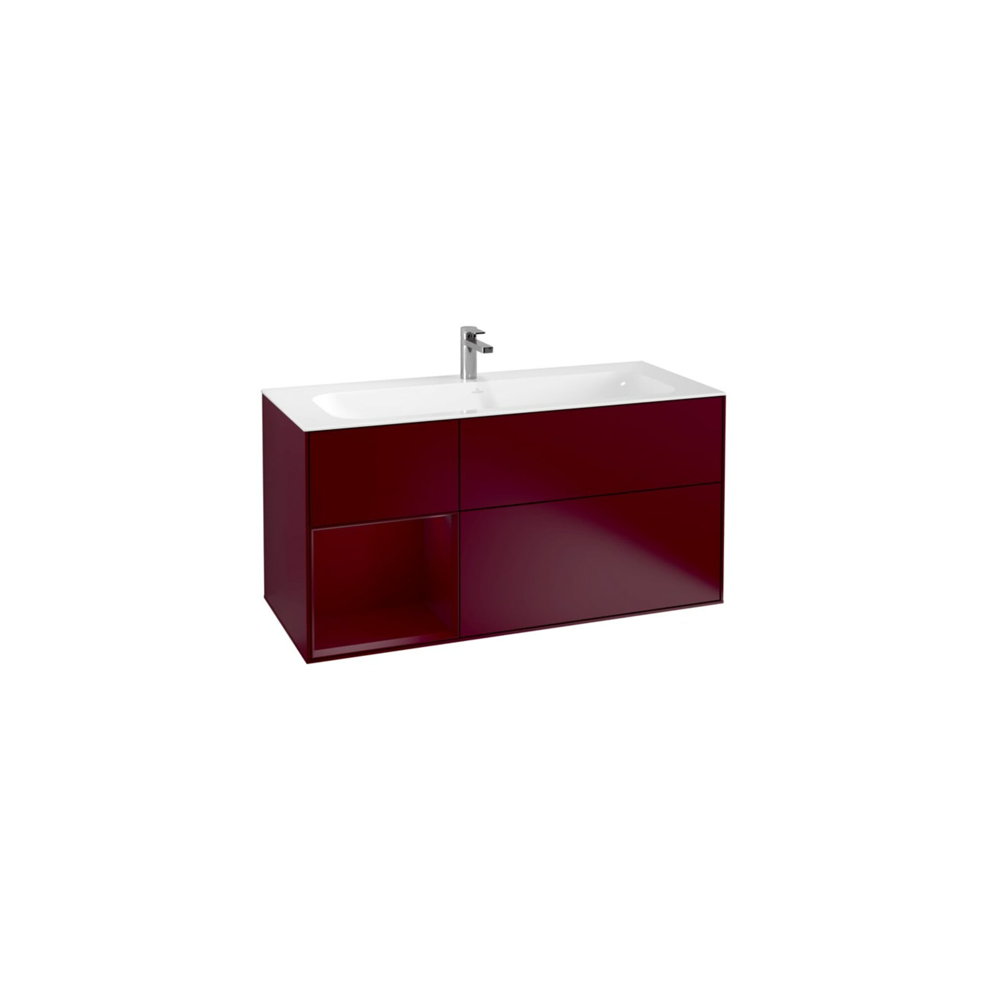 V&B Waschtischunterschrank Wandbeleuchtung Finion 119,6x59,1cm, Reg li Peony, Peony Matt ; Villeroy & Boch