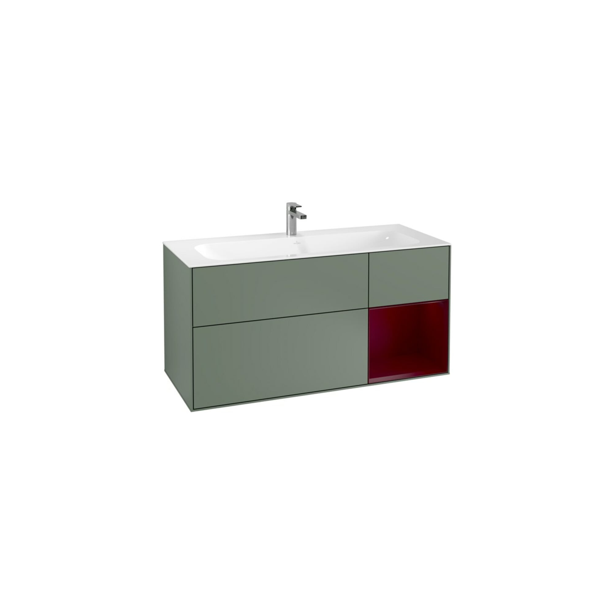 V&B Waschtischunterschrank Wandbeleuchtung Finion 119,6x59,1cm, Reg re Peo, Oli. m Lacquer ; Villeroy & Boch