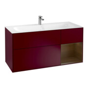 V&B Waschtischunterschrank Wandbeleuchtung Finion 119,6x59,1cm, Reg re wal ven, Peony Matt