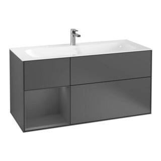 V&B Waschtischunterschrank Wandbeleuchtung Finion 119,6x59,1cm, Rg l A m, Anthrac. m