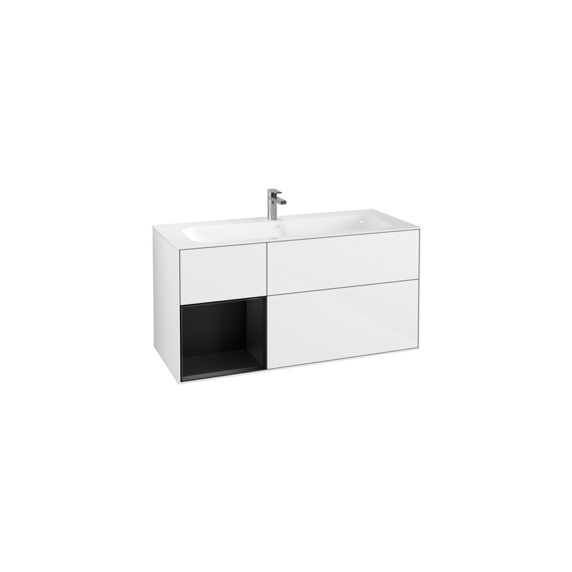 V&B Waschtischunterschrank Wandbeleuchtung Finion 119,6x59,1cm, Rg l b m Lac, glo wh. Lac ; Villeroy & Boch
