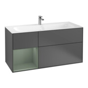 V&B Waschtischunterschrank Wandbeleuchtung Finion 119,6x59,1cm, Rg l Ol m Lac, Anthrac. m