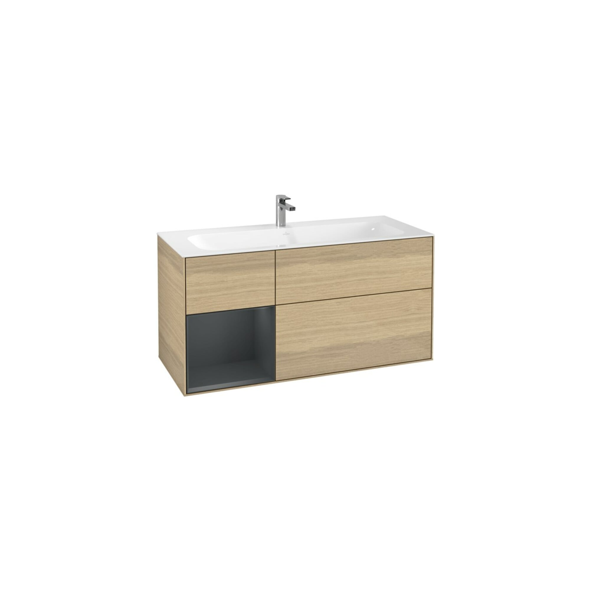 V&B Waschtischunterschrank Wandbeleuchtung Finion 119,6x59,1cm, Rg li md bl. m Lac, Oa ven ; Villeroy & Boch