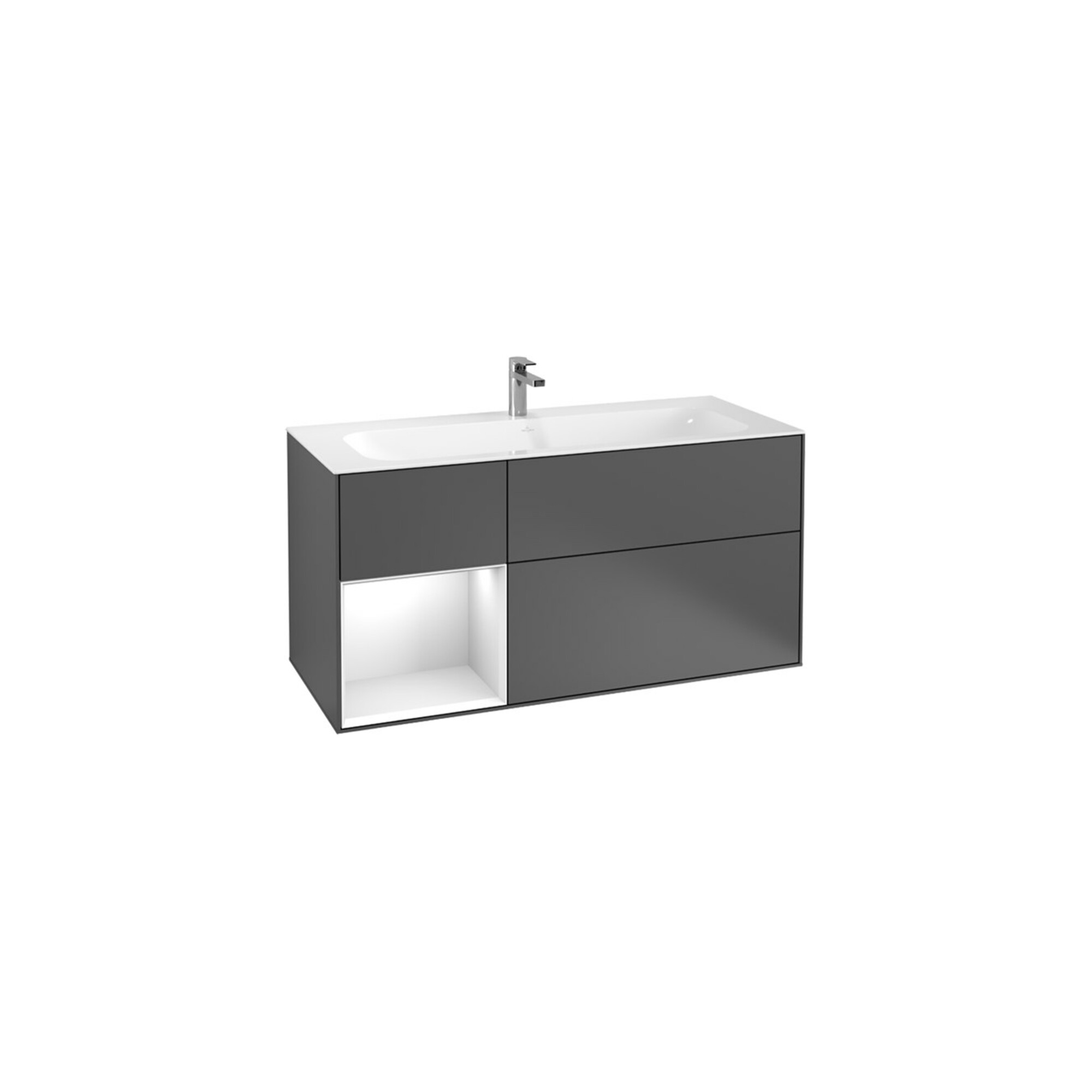 V&B Waschtischunterschrank Wandbeleuchtung Finion 119,6x59,1cm, Rg li wal ven, si Gr m Lac ; Villeroy & Boch