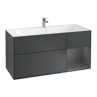 V&B Waschtischunterschrank Wandbeleuchtung Finion 119,6x59,1cm, Rg r A m, md bl. m Lac