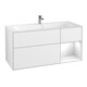 V&B Waschtischunterschrank Wandbeleuchtung Finion 119,6x59,1cm, Rg r g w Lac, glo wh. Lac-1