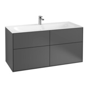 V&B Waschtischunterschrank Wandbeleuchtung Finion 119,6x59,1x49,8cm, Anthracite matt