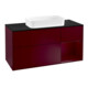 V&B Waschtischunterschrank Wandbeleuchtung Finion 120cm, Abd.-Pl. bla m, Reg re Peo, Peo m-1