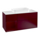 V&B Waschtischunterschrank Wandbeleuchtung Finion 120cm, Abd.-Pl. wh. m, Reg li Peo, Peo m-1