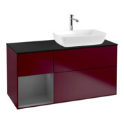 V&B Waschtischunterschrank Wandbeleuchtung Finion 120cm, Pl b m, Reg Anthrac. m Lac, Peo m