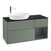 V&B Waschtischunterschrank Wandbeleuchtung Finion 120cm, Pl b m, Reg md m Lac, Oli. m Lac