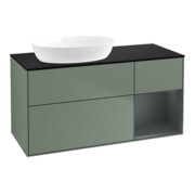 V&B Waschtischunterschrank Wandbeleuchtung Finion 120cm, Pl b m, Reg md m Lac, Oli. m Lac