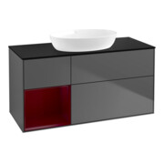V&B Waschtischunterschrank Wandbeleuchtung Finion 120cm, Pl b m, Reg Peo m Lac, Anthrac. m
