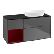 V&B Waschtischunterschrank Wandbeleuchtung Finion 120cm, Pl b m, Reg Peo m Lac, Anthrac. m