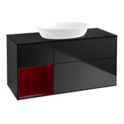 V&B Waschtischunterschrank Wandbeleuchtung Finion 120cm, Pl b m, Reg Peo m Lac, bla m Lac