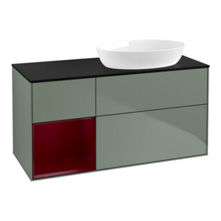 V&B Waschtischunterschrank Wandbeleuchtung Finion 120cm, Pl b m, Reg Peo m Lac, Oli. m Lac