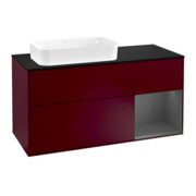 V&B Waschtischunterschrank Wandbeleuchtung Finion 120cm, Pl b m, Reg re Anthrac. m, Peo m