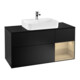 V&B Waschtischunterschrank Wandbeleuchtung Finion 120cm, Pl b m, Reg re Oa ven, bla m Lac-1