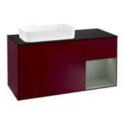 V&B Waschtischunterschrank Wandbeleuchtung Finion 120cm, Pl b m, Reg re Oli. m Lac, Peo m