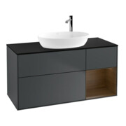 V&B Waschtischunterschrank Wandbeleuchtung Finion 120cm, Pl b m, Reg wal ven, md bl. m Lac