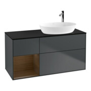 V&B Waschtischunterschrank Wandbeleuchtung Finion 120cm, Pl b m, Reg wal ven, md bl. m Lac