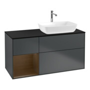 V&B Waschtischunterschrank Wandbeleuchtung Finion 120cm, Pl b m, Reg wal ven, md bl. m Lac