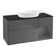 V&B Waschtischunterschrank Wandbeleuchtung Finion 120cm, Pl b m, Rg A m Lac, Anthrac. m