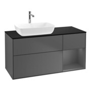 V&B Waschtischunterschrank Wandbeleuchtung Finion 120cm, Pl b m, Rg A m Lac, Anthrac. m