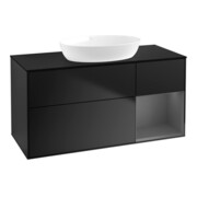 V&B Waschtischunterschrank Wandbeleuchtung Finion 120cm, Pl b m, Rg A m Lac, bla m Lac