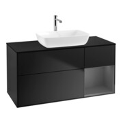 V&B Waschtischunterschrank Wandbeleuchtung Finion 120cm, Pl b m, Rg A m Lac, bla m Lac